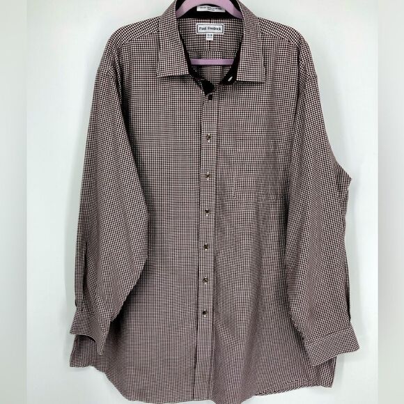Paul Fredrick Non-Iron Houndstooth Men’s Shirt Size 19/36 - Picture 1 of 6